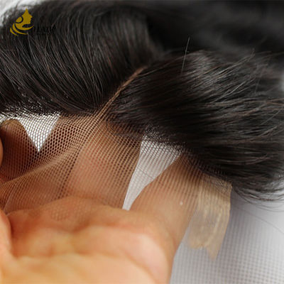 Keine Vergießung Brasilianische Spitze Frontale Schließung menschliches Haar 10 Zoll-20 Zoll