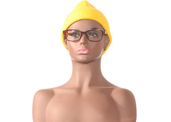 Life Size 42cm height Jewelry Mannequin Head / Shoulder Mannequin Head