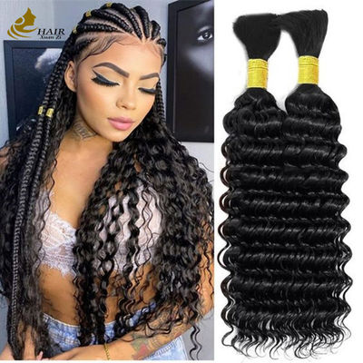 Qualität  8-30 Inches Human Hair Bulk Deep Wave Customizable Weight For Natural Appearance usine