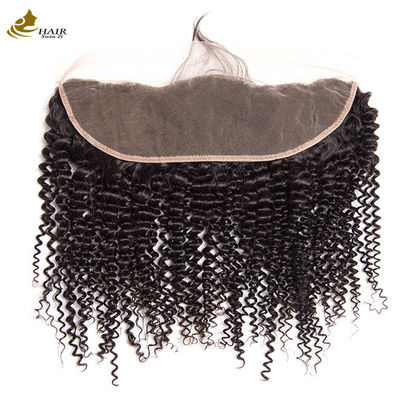 Frontale menschliche Haare Spitze Schließung 13x4 HD Kinky Locken menschliche Haare Frontale Spitze Schließung