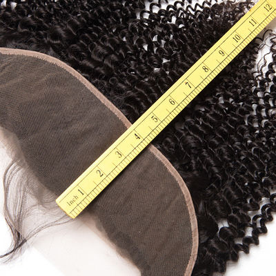 Frontale menschliche Haare Spitze Schließung 13x4 HD Kinky Locken menschliche Haare Frontale Spitze Schließung