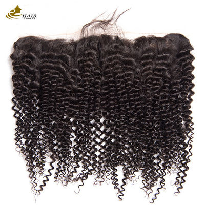 Frontale menschliche Haare Spitze Schließung 13x4 HD Kinky Locken menschliche Haare Frontale Spitze Schließung