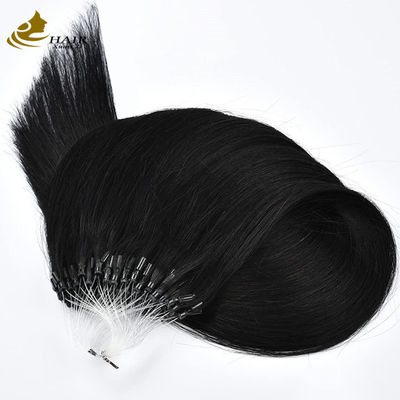 Straight Pre Bonded Nano Human Hair Extensions Mikroringe Erweiterungen OEM