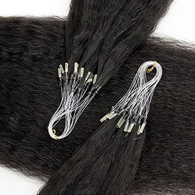 Straight Pre Bonded Nano Human Hair Extensions Mikroringe Erweiterungen OEM