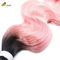 Malaysian Pink Virgin Human Hair Bundles 20 Inch 1B natürlich aussehen