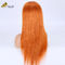 Orange realistische menschliche Haare Perücken Vollspitzen 27 Honig Blondine 180% Dichte