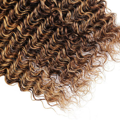 Piano 4/27 Ombre menschliche Haarverlängerungen Tiefe Wellen Haarbündel