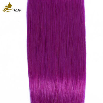 Purple Human Hair Straight Bundle Virgin Human Hair Weft Erweiterungen