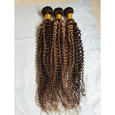 Kinky Curl Haarbündel P4/27 Ombre menschliche Haarverlängerungen Haarwebe