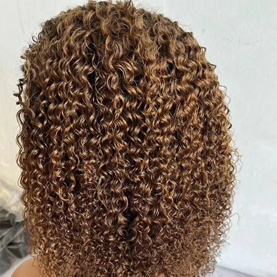 Farbige Bob Front Spitze Perücke 13X4 Front Spitze Perücke Locken menschliche Haare Spitze Perücke 180%