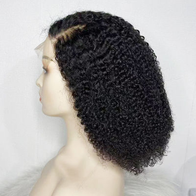 Großhandel 13X6 13X4 HD Brasilianische Locken Transparente Spitze Mensch Frontal Haar Perücke