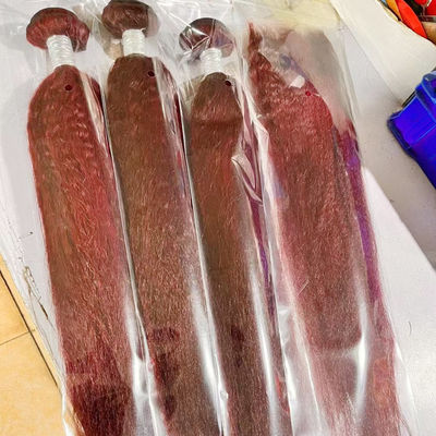 Großhandel Ombre menschliche Haarverlängerungen brasilianische Kinky Straight Yaki Haare Weave Bundles