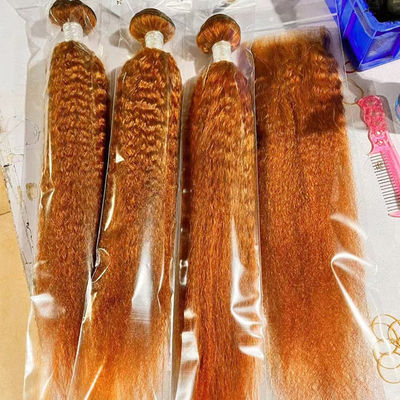 Großhandel Ombre menschliche Haarverlängerungen brasilianische Kinky Straight Yaki Haare Weave Bundles