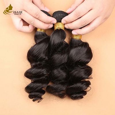 Natürliche schwarze Remy-Bündel mit menschlichem Haar