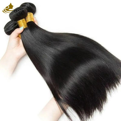 Haare Geflecht menschliche Jungfrau Remy Haare Bundle Gerade Doppel gezogen Naturschwarz