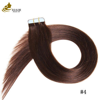 Remy Human Skin Weft Tape Haarverlängerungen Doppelgesichts russisches Band 8"-30" Länge Anpassung