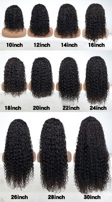 Großhandel Transparent 13X4 Spitze Front Kinky Locken brasilianische Jungfrau Menschenhaar Perücke