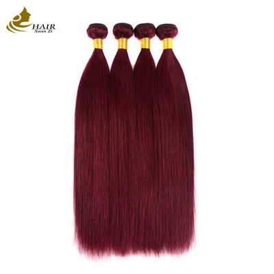 Erweiterungen 99J Winered Burguney Farbe Menschenhaar Bündel