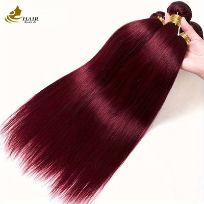 Erweiterungen 99J Winered Burguney Farbe Menschenhaar Bündel