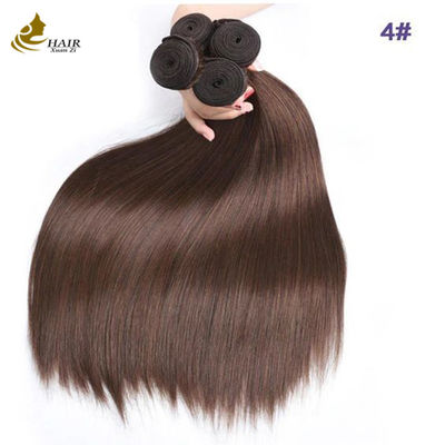 4# Farbe Schokoladebraun Gerade Bündel Menschenhaar Bündel Weft