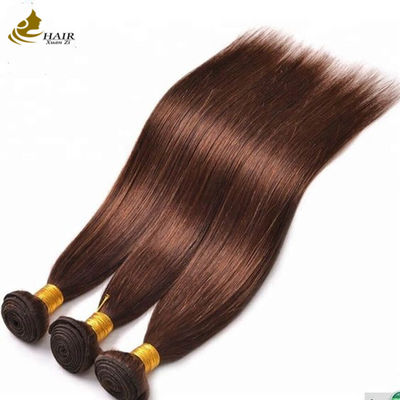 4# Farbe Schokoladebraun Gerade Bündel Menschenhaar Bündel Weft