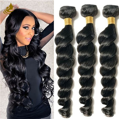 Haare Grade 10A Jungfräuliches menschliches Haar Gewebe Loose Wave Style kann gefärbt werden
