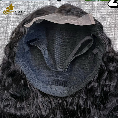 Kleberfrei 5*5 Transparente Spitze Vorderseite Naturhaar Kleberloser Seidentop Vollspitze Perücke