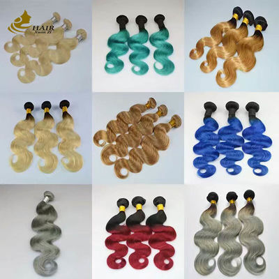 100% menschliche Nagelhaut ausgerichtet 613 Virgin Ombre menschliche Haarverlängerungen nahtlos ODM