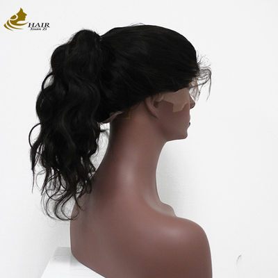 Vorderseite Menschhaar Spitze Perücke Gerade 100% jungfräulich Peruanisch