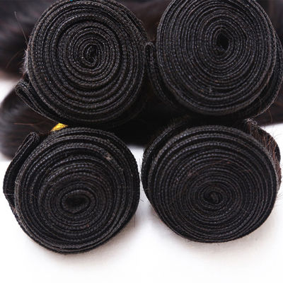 Weißgeflechtes 12A Jungfräuliches menschliches Haar 14 Zoll Peruanisches Gewebe