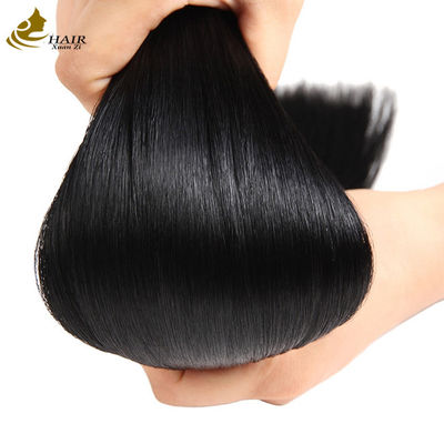 Schwarzes unsichtbares Band in Haarverlängerungen Einseitige 100g Jungfrau menschliche Haarverlängerungen