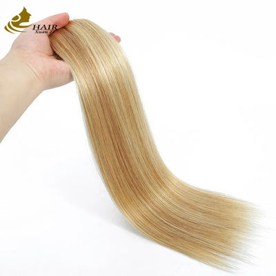 Jungfräuliche menschliche Haare Clip In Extensions Pferdeschwanz Gerade Klavier Farbe
