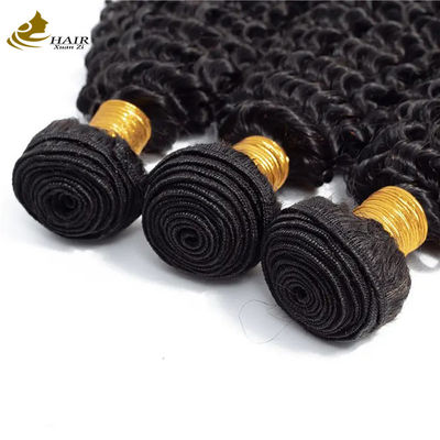 Lockerfarbe Afro Kinky Bündel Jungfrau Wellenhaar Bündel Weft