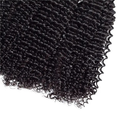 Lockerfarbe Afro Kinky Bündel Jungfrau Wellenhaar Bündel Weft
