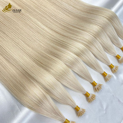 18 Zoll Nano Ring menschliche Haarverlängerungen Keratin U Tip Custom