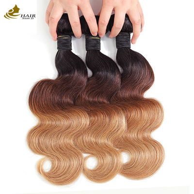 1b 4/27 Locker Honig Blond Brasilianische Haarverlängerungen Schatten