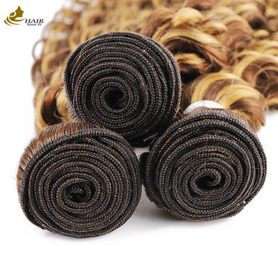 Piano 4/27 Ombre menschliche Haarverlängerungen Tiefe Wellen Haarbündel