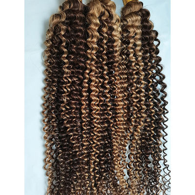 Kinky Curl Haarbündel P4/27 Ombre menschliche Haarverlängerungen Haarwebe