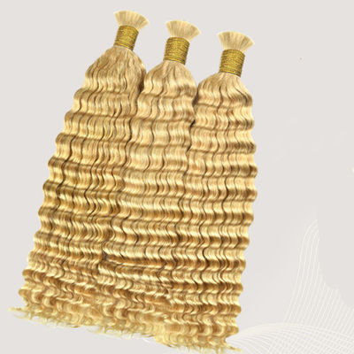 Doppelgezogene, tiefe Wellen menschliche Haare zum Flechten