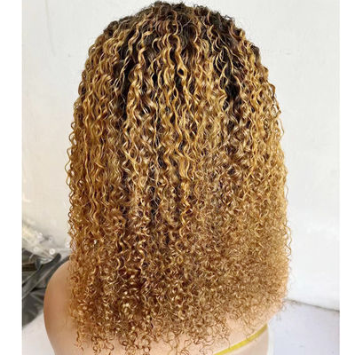Farbige Bob Front Spitze Perücke 13X4 Front Spitze Perücke Locken menschliche Haare Spitze Perücke 180%