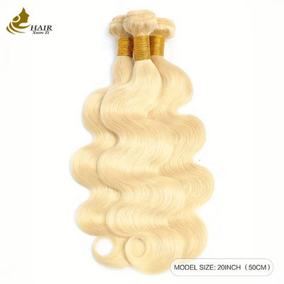 Großhandel Doppelgezogene vietnamesische Jungfrau menschliche Haare 613# Blond Farbiger Körper Wellenhaar Bundle
