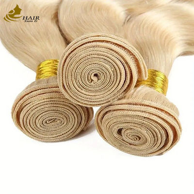 Großhandel Doppelgezogene vietnamesische Jungfrau menschliche Haare 613# Blond Farbiger Körper Wellenhaar Bundle