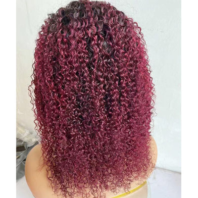 100% Peruanisches menschliches Haar Wasserwelle Spitze Vorderperücken