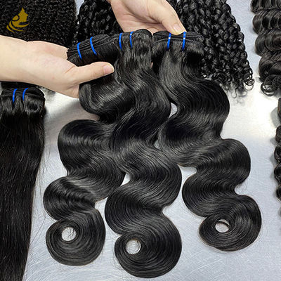 100% unverarbeitetes brasilianisches Haar Großhandel Jungfräuliches menschliches Haar Bundles Body Wave