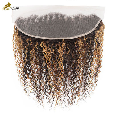 Ohr an Ohr Peruanische Jungfrau Menschliche Haare Frontal kundenspezifische Spitze Frontal 13*4