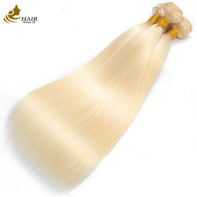 613 Blondine 100% menschliches Haar Jungfräuliche Verlängerung Gerade Bündel
