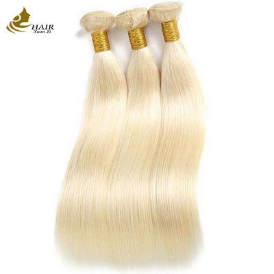 613 Blondine 100% menschliches Haar Jungfräuliche Verlängerung Gerade Bündel