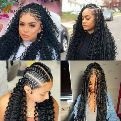 8-30 Zoll menschliches Haar Masse Tiefe Welle Anpassbares Gewicht für das natürliche Aussehen