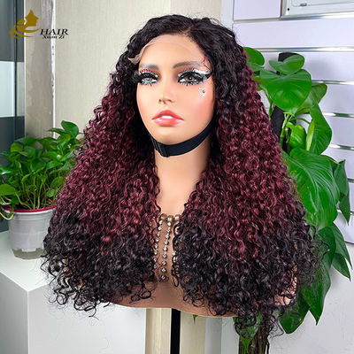 Einfach zu tragen Komfortabel Kleberlos 5*5 Pixie Locken menschliches Haar T-Farbe