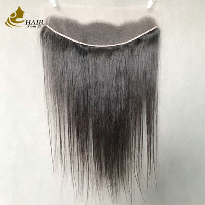 Naturschwarz Gerades Haar 13x4 HD Lace Echthaar Lace-Verschluss